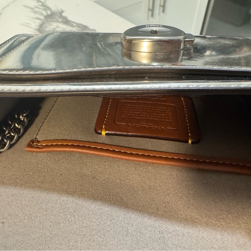 Coach Tabby Metallic Wristlet - Picture 12 of 13